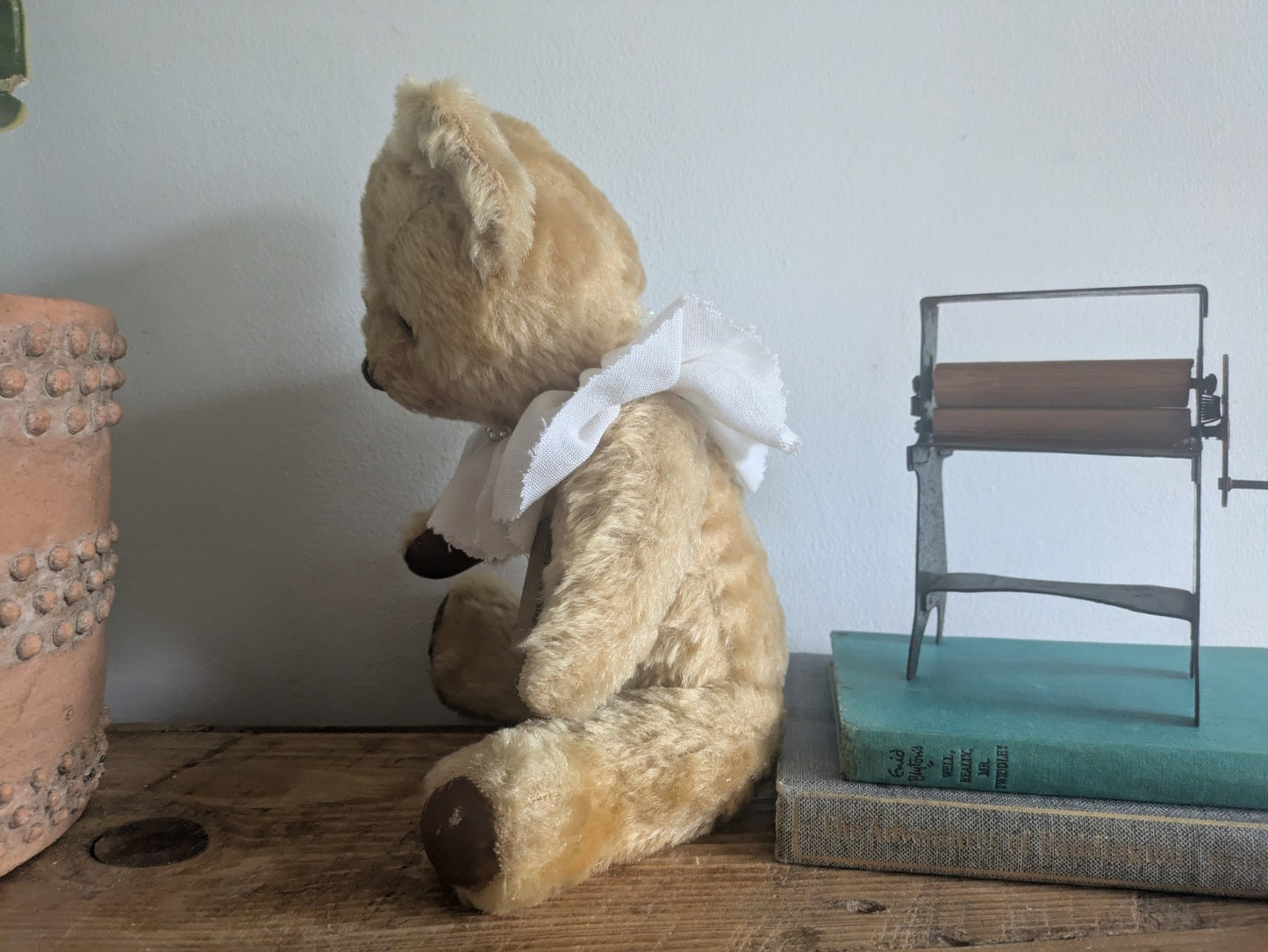 Antique Merrythought English Old 1930s Jointed Mohair Teddy Bear Arriculated Vgc