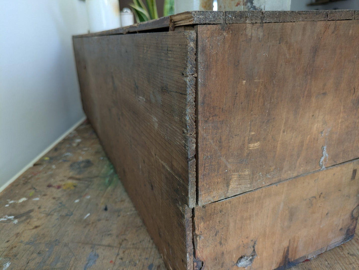 Antique Engineers Bank Of Drawers Apothecary Cabinet Chest Of Drawers Garage Vtg