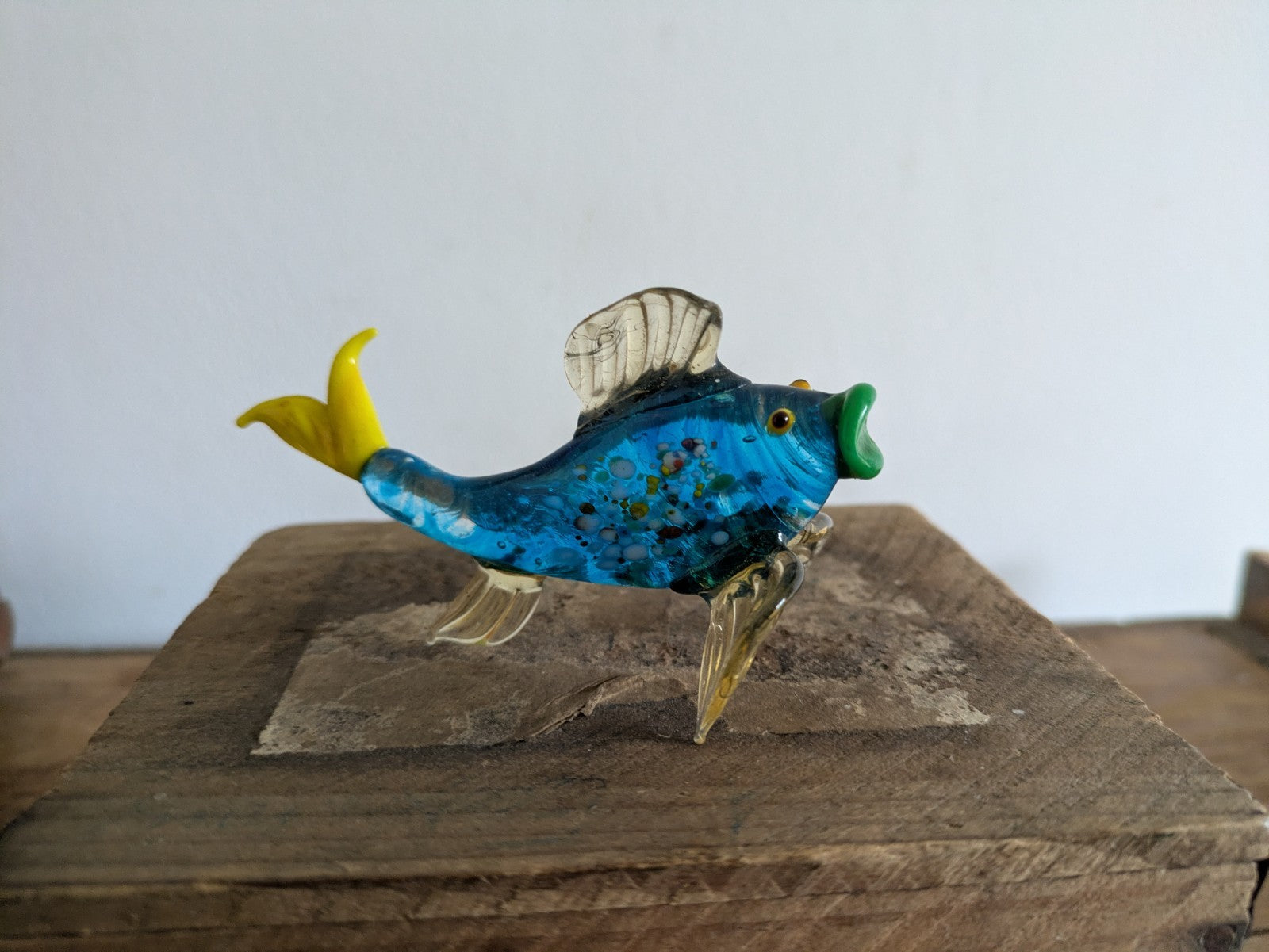 GLASS Animal Murano Glass Art Fish Souvenir Vintage Mid Century Retro Figurine!