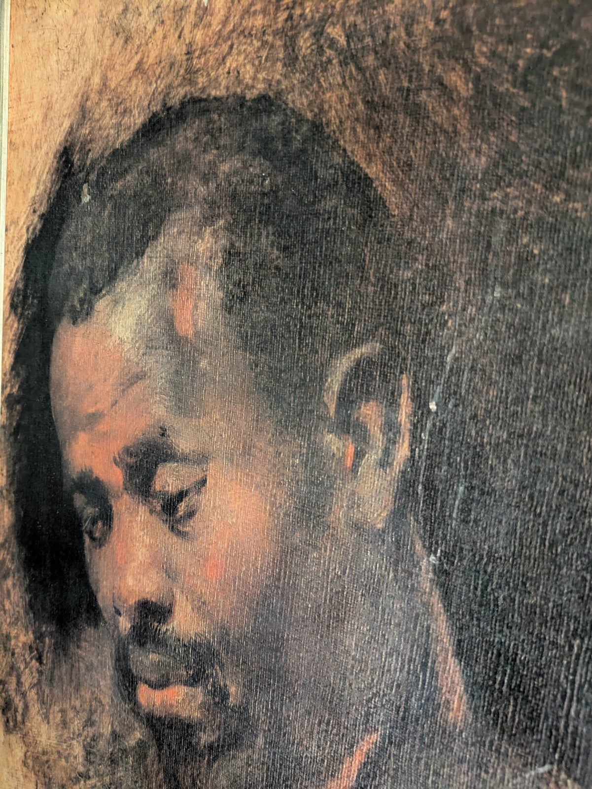 1960s Vtg Retro Head Of A Negro Sir Peter Paul Rubens Framed Print Picture