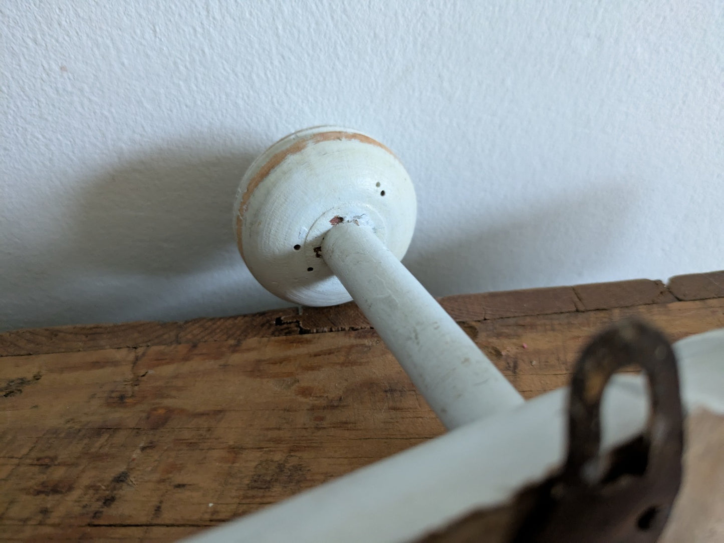 Vintage French Industrial Hat Hooks Coat Rack Hook 1930s Wooden Wood Wall Prop