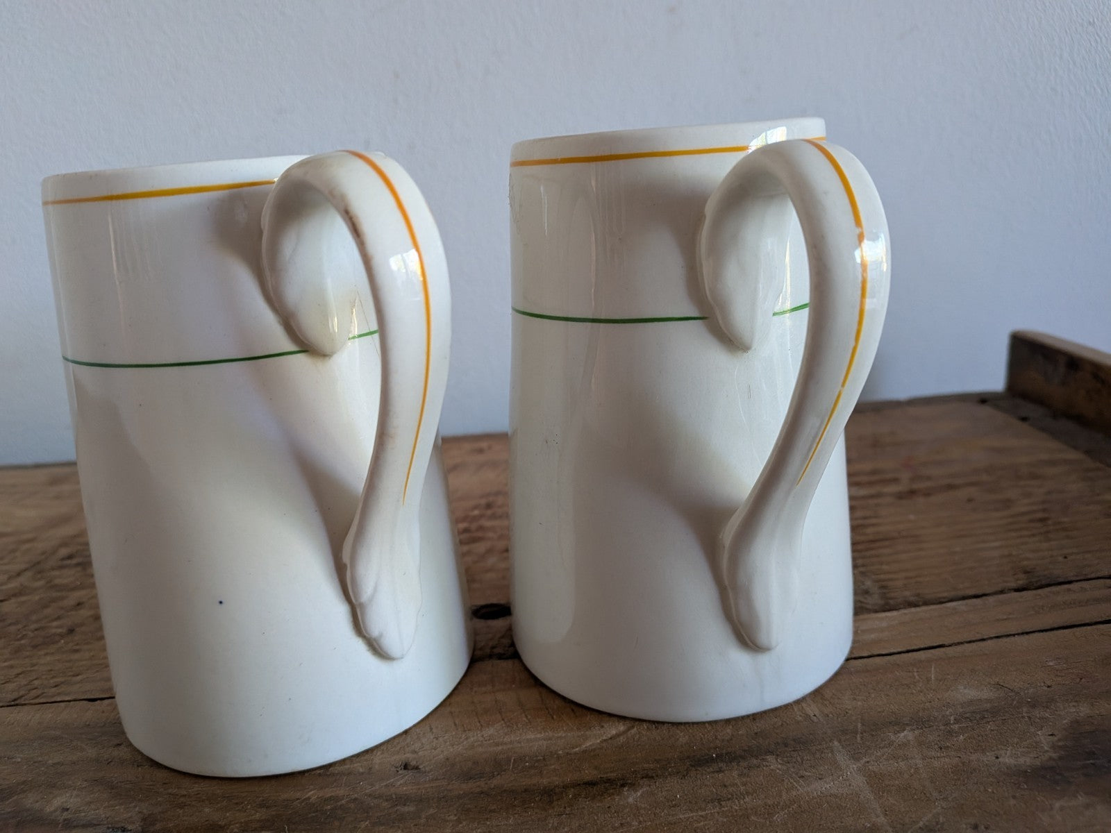 Vintage Pair J & G Meakin SOL Jug England Half Pint Small Kitchen Creamer Milk