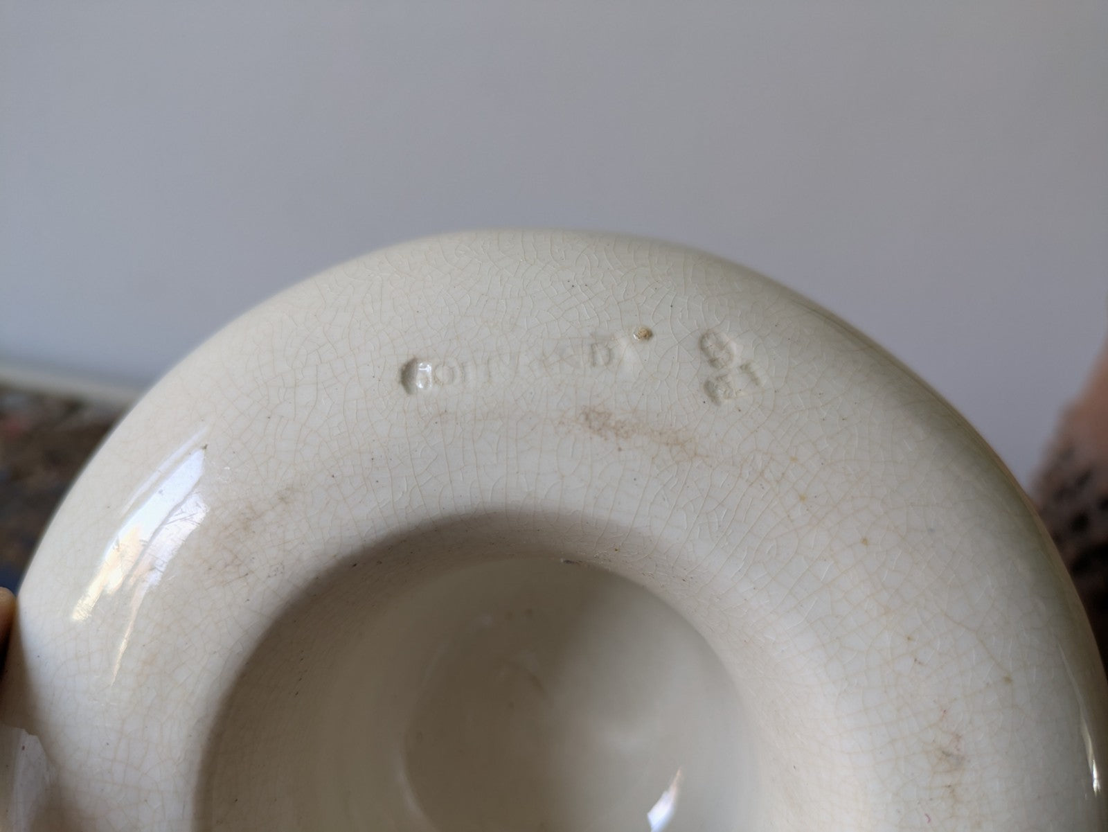 Vintage White Ceramic Jelly Mould Copeland Central Boss Fluted Ring Pudding Mold