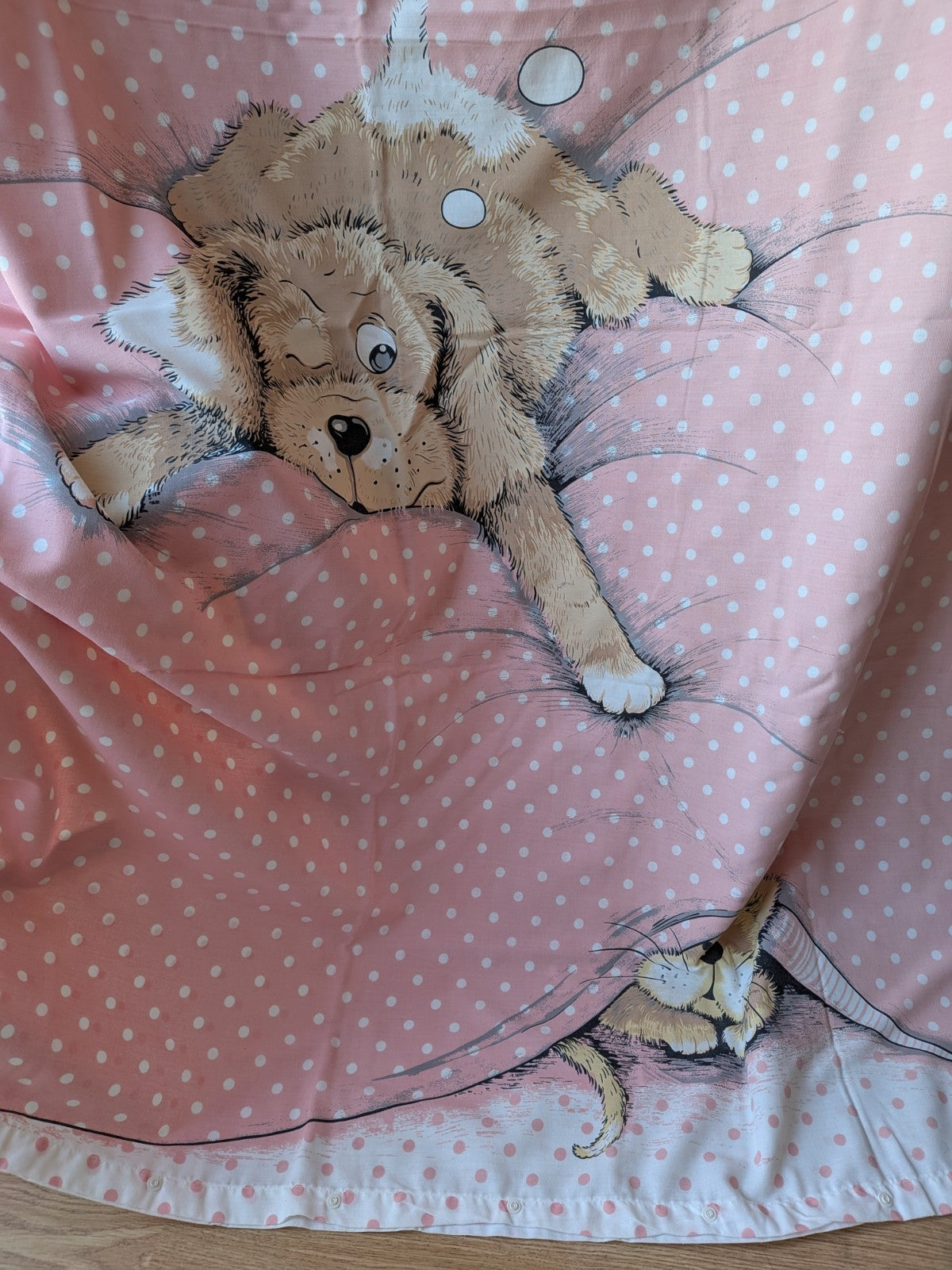 Snatch Dog Duvet Cover Pillowcase Vintage 90s Sue Hall Spots Fabric Set Sheet