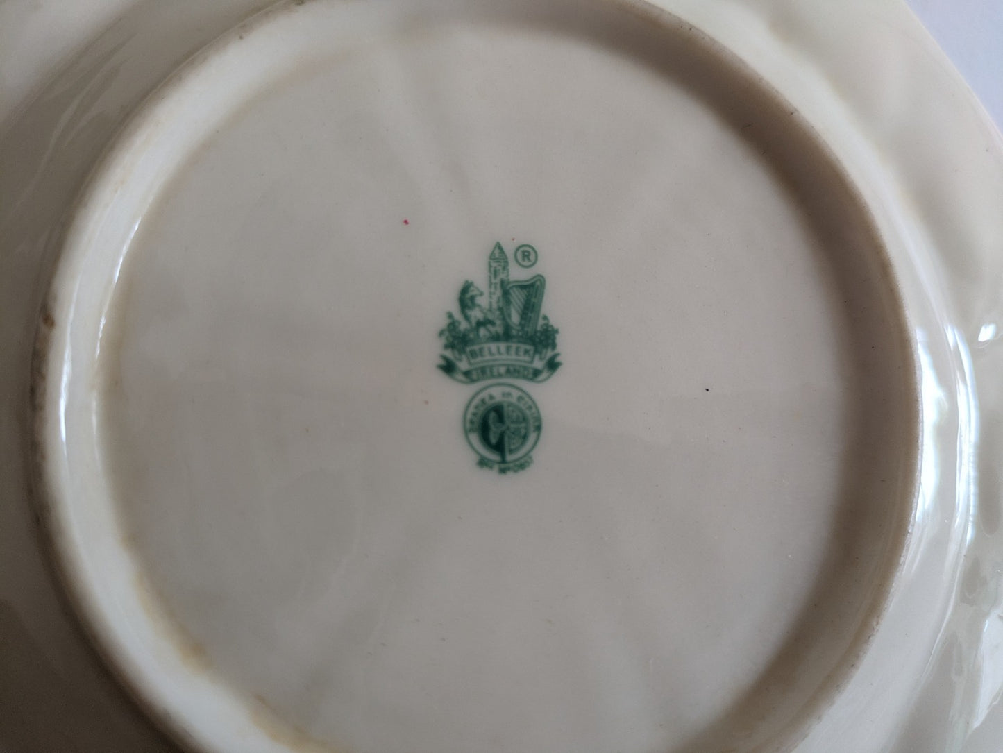 BELLEEK SHELL Bread & Butter 6.5" diameter Plate Dish Ireland Mary Rare China