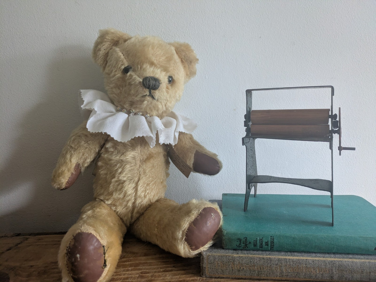 Antique Merrythought English Old 1930s Jointed Mohair Teddy Bear Arriculated Vgc