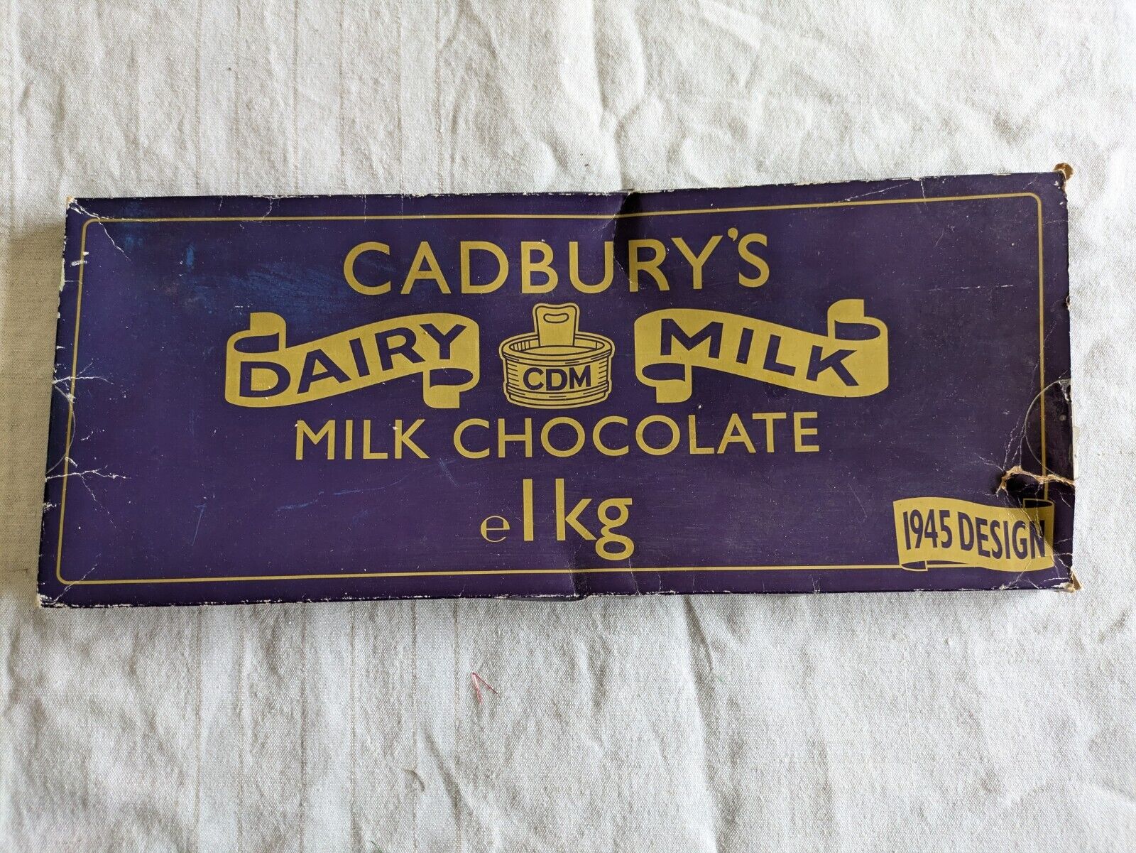 Vintage Cadbury's Milk Chocolate Box 1kg Rare Size 1996 Design Of 1945 Packaging