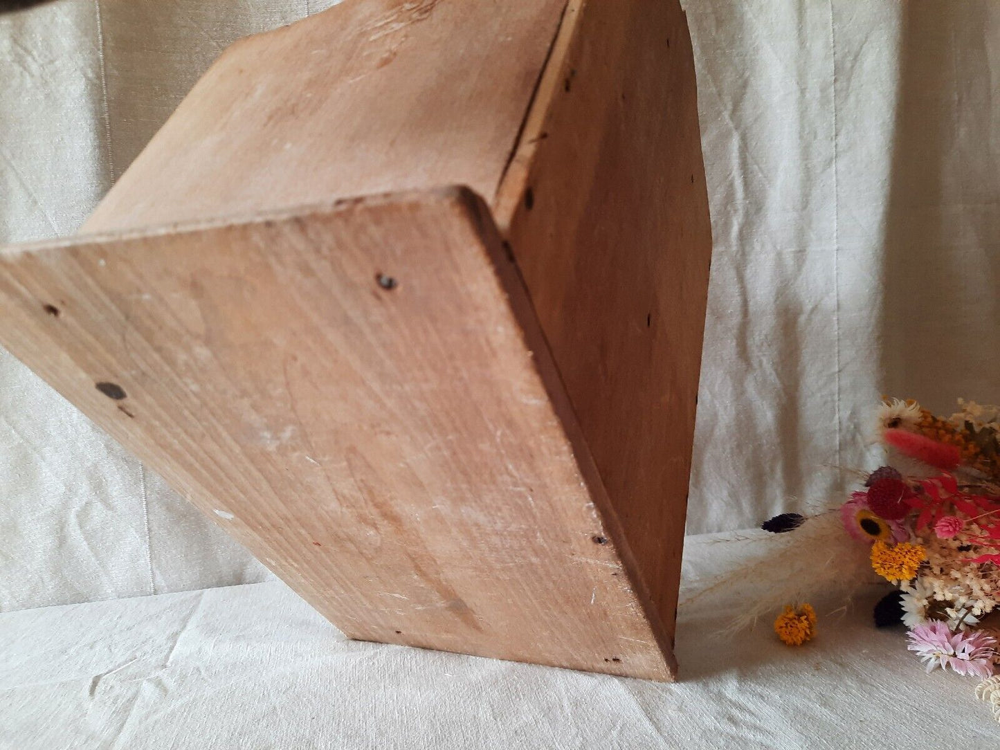Antique Victorian Desk Tidy with Drawer / Letter Rack pen holder sections wooden