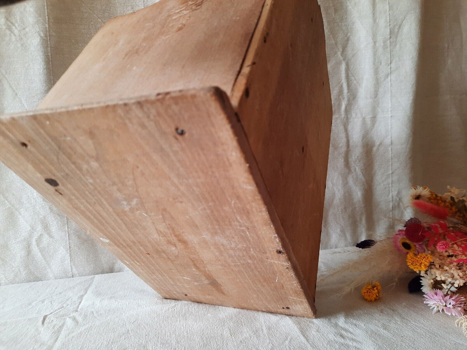 Antique Victorian Desk Tidy with Drawer / Letter Rack pen holder sections wooden