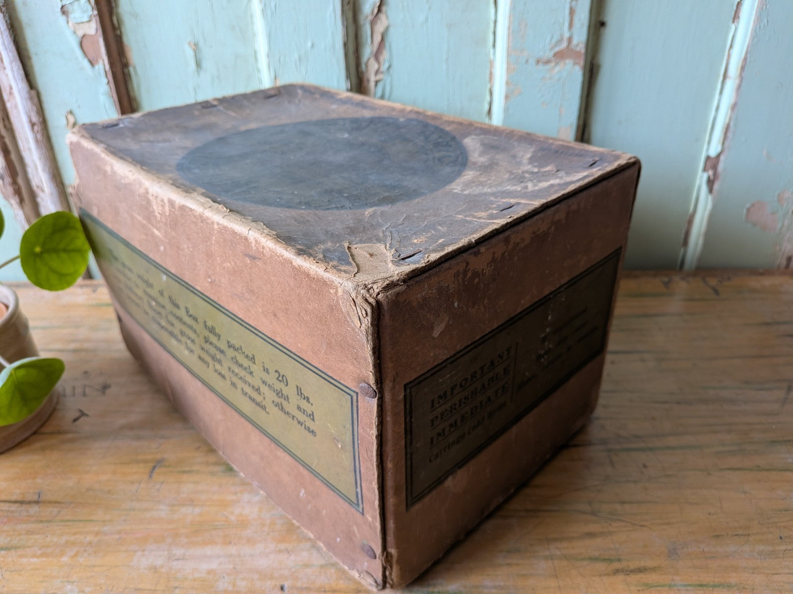 Dominion Dairy Co Ltd pre 1935 Golden Acres Butter Box Vintage Butter Box Advert