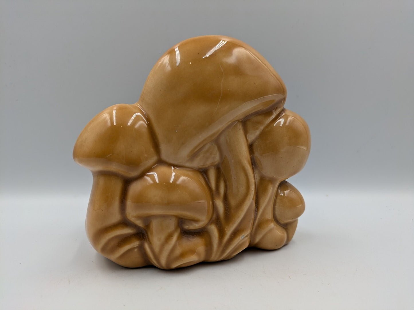 Vintage MCM Arnels Mushroom Ceramic Napkin Holder 1970s retro Kitsch Letter Prop