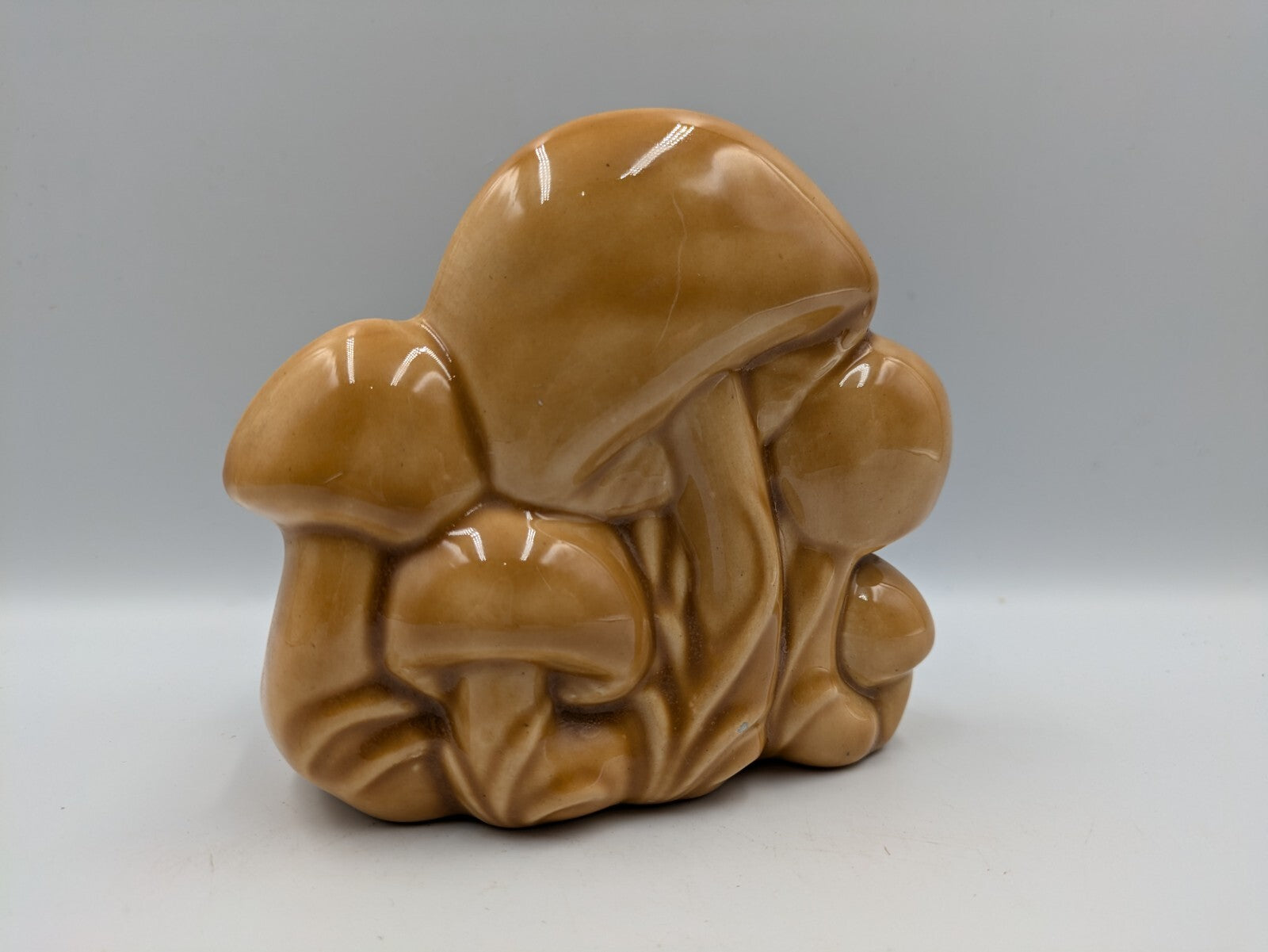 Vintage MCM Arnels Mushroom Ceramic Napkin Holder 1970s retro Kitsch Letter Prop