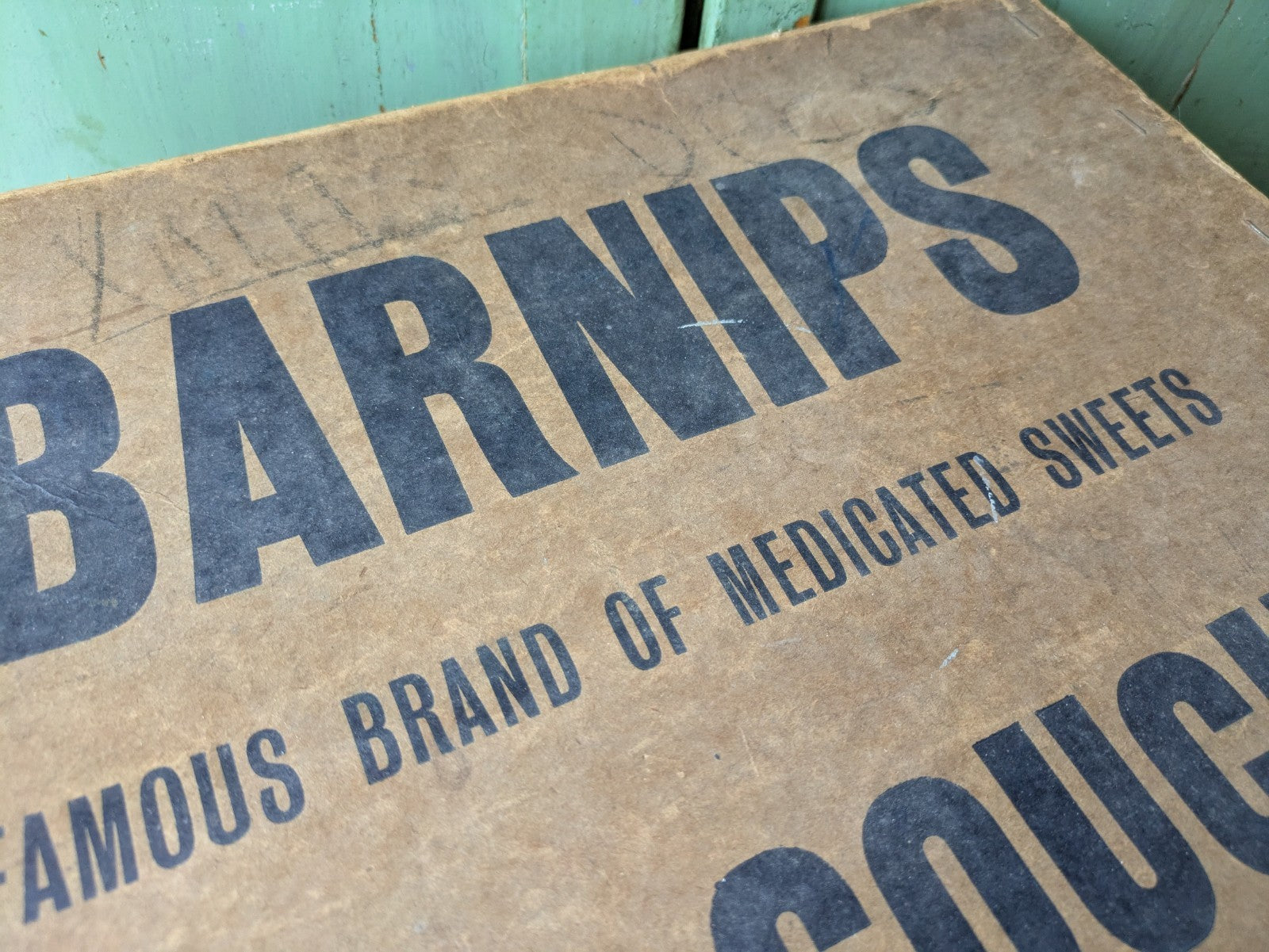 Barnips Box Vintage Packaging Chemist Shop Cough Medicine Advertising Prop Rare