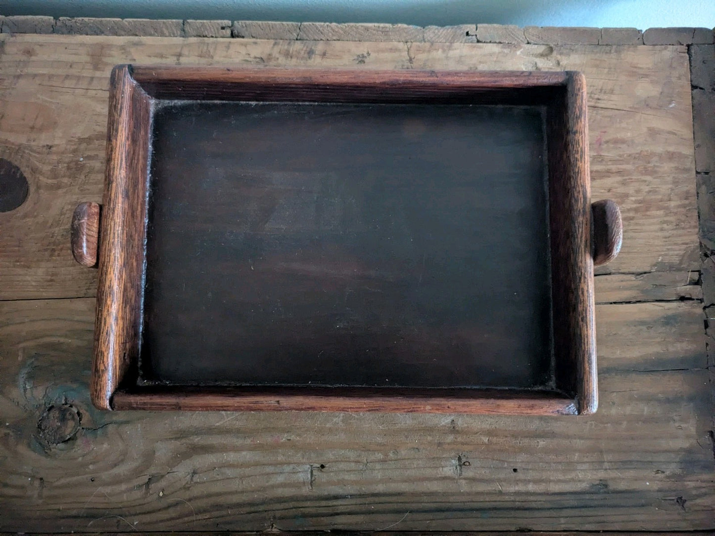 Antique Vintage Wood Tray Crate Box Craft Rare Original Old Trinket Desk Sewing 