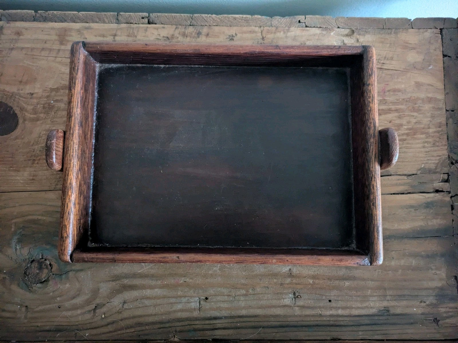 Antique Vintage Wood Tray Crate Box Craft Rare Original Old Trinket Desk Sewing 