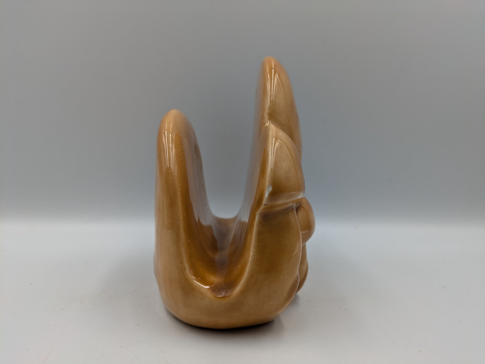 Vintage MCM Arnels Mushroom Ceramic Napkin Holder 1970s retro Kitsch Letter Prop