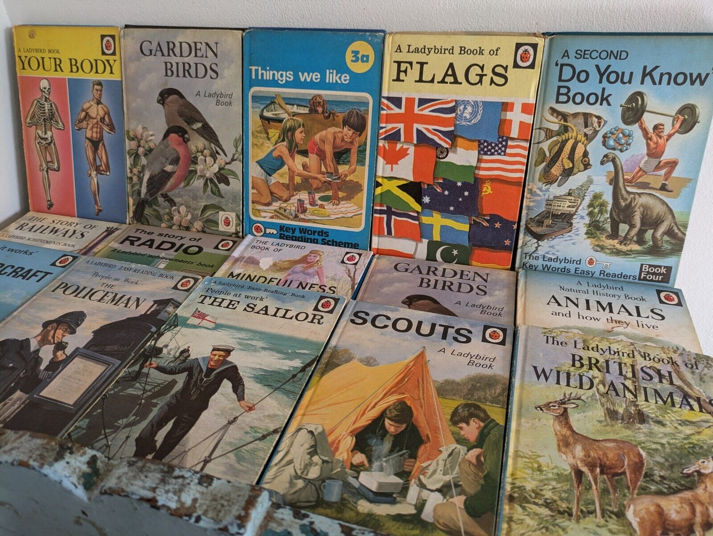 23x Ladybird Books BLUE Job Lot Mixed Collection Bundle Vintage For Children 