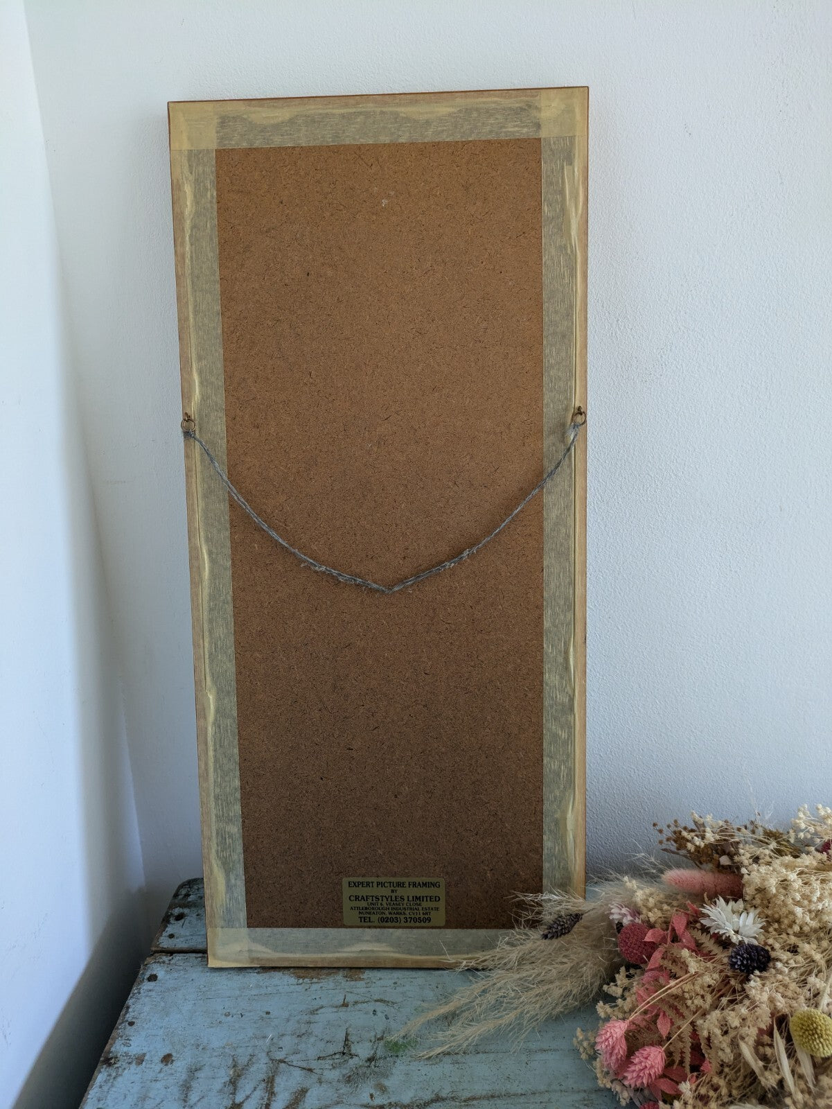 Framed Rose Tapestry Picture Floral Display Vintage Flowers Needlepoint Kitsch