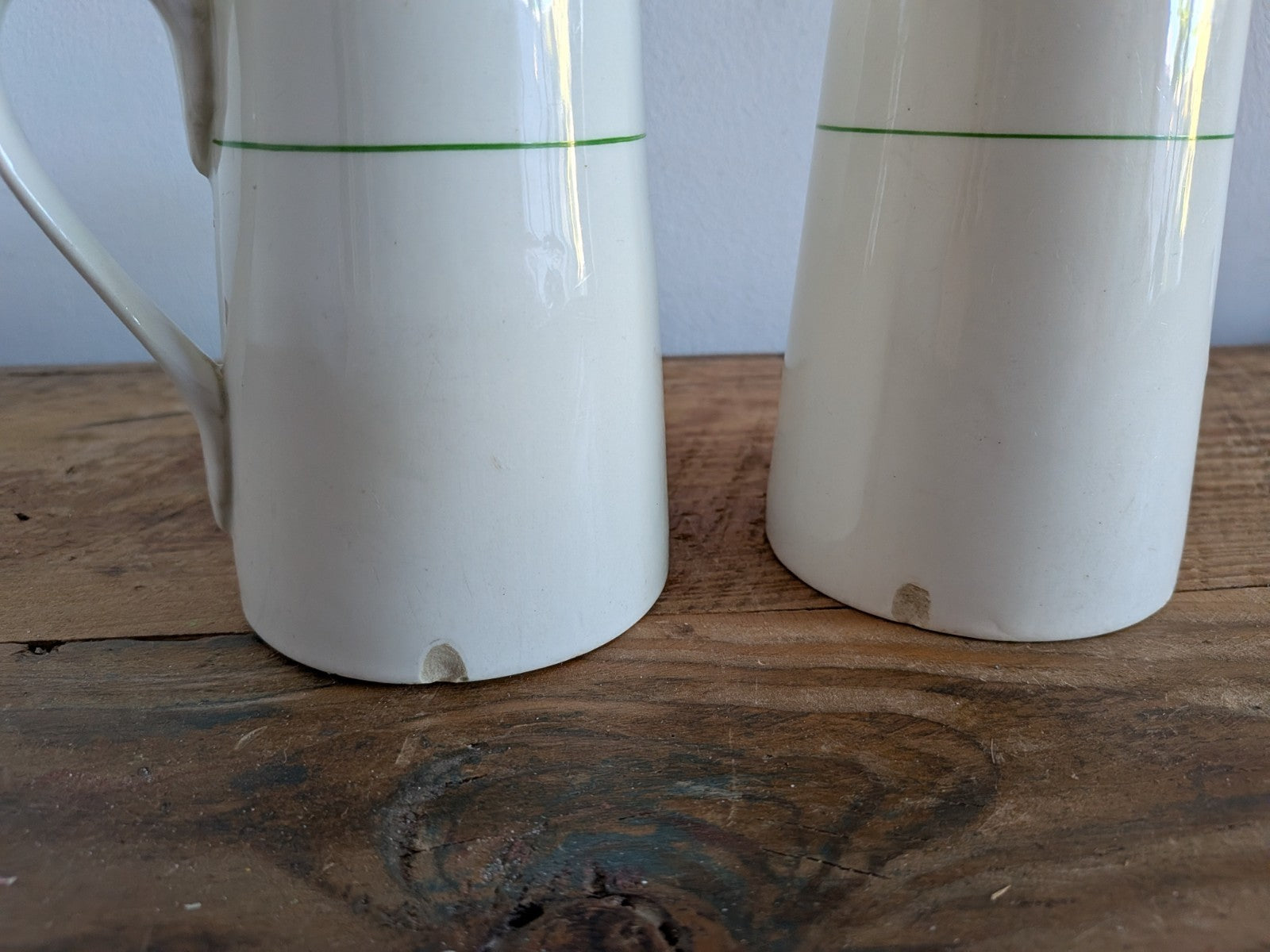 Vintage Pair J & G Meakin SOL Jug England Half Pint Small Kitchen Creamer Milk