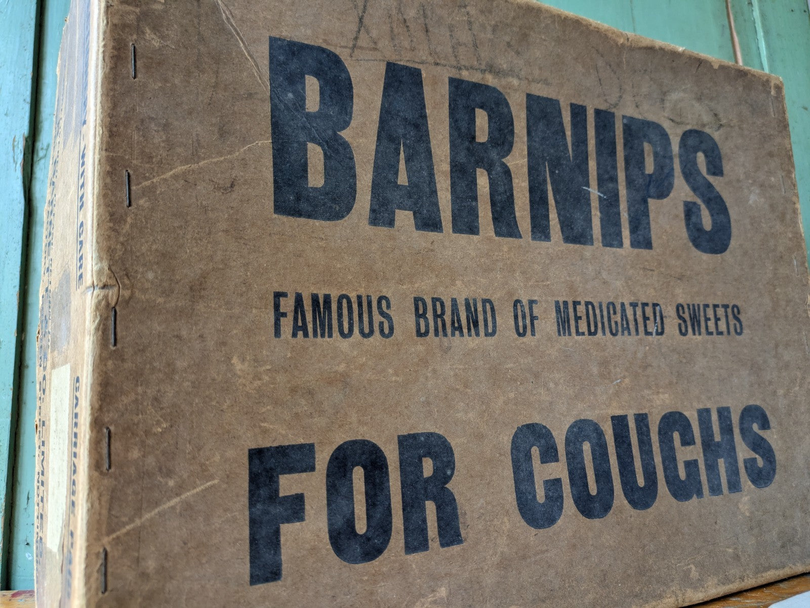 Barnips Box Vintage Packaging Chemist Shop Cough Medicine Advertising Prop Rare