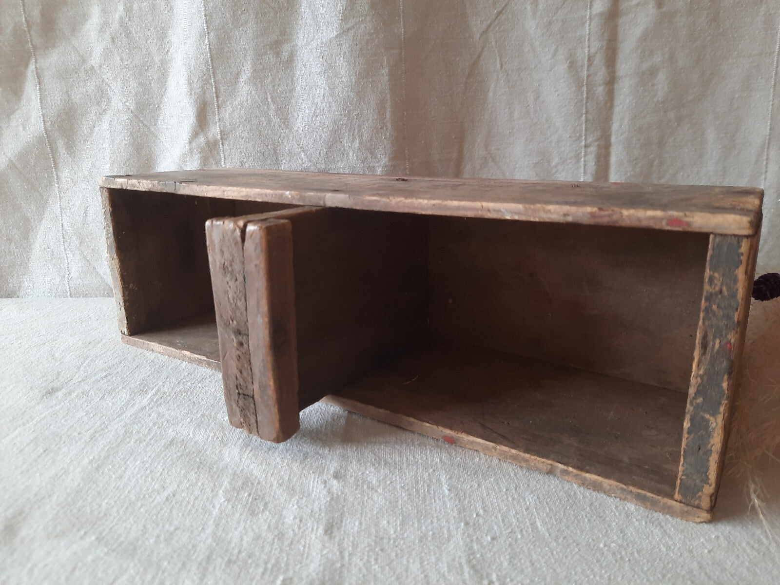 Rare Antique Canada Wooden Box Advertising BRAND LOAF CHEESE Crate Vintage Prop