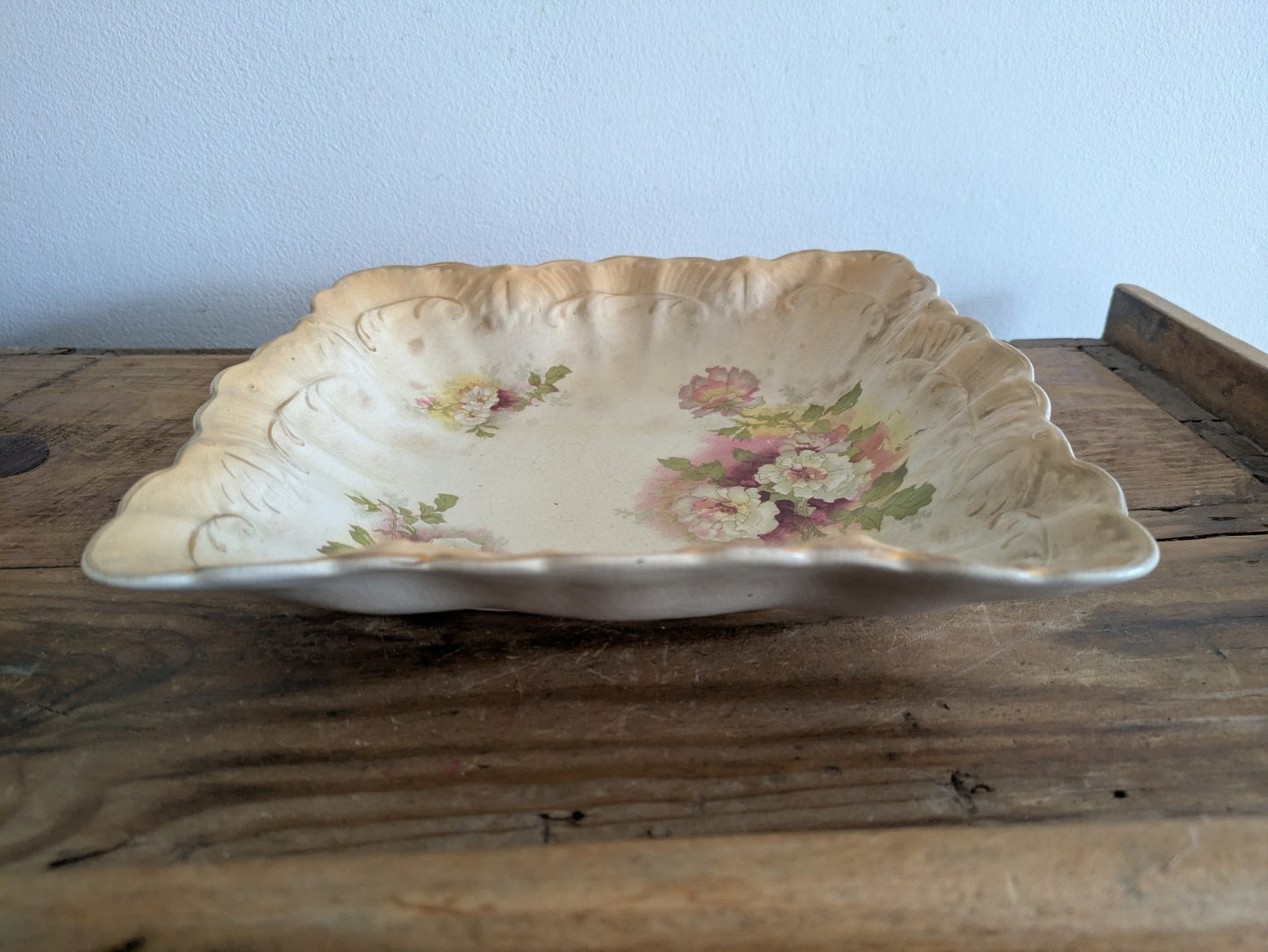 Antique Royal Edward Ware C & S Ltd  G & S Ltd Bowl Dish Plate Fluted Vintage 
