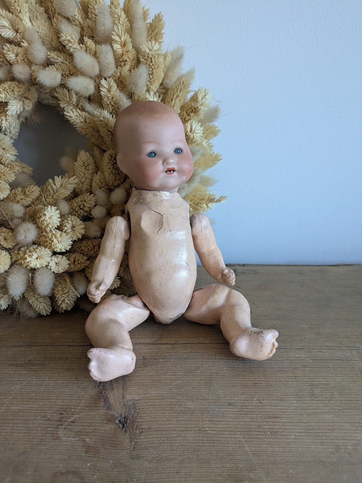 Armand Marseille Am Germany Antique Bisque Doll Baby Composite Body 351/4/0k Vtg