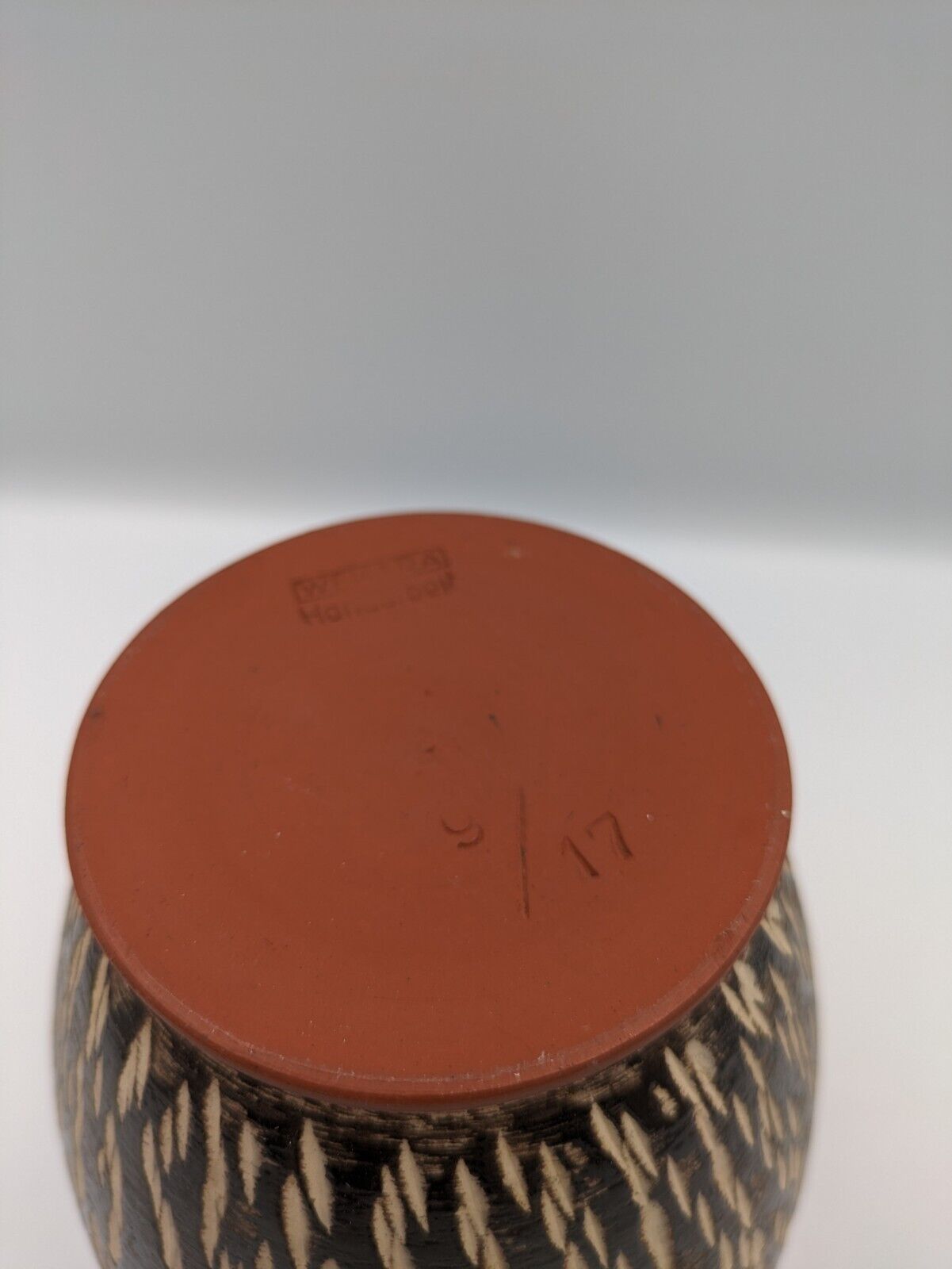 Vase Keramik WEKARA 9/ 17 Handarbeit 17cm Vintage German Pottery Mid Century Vgc