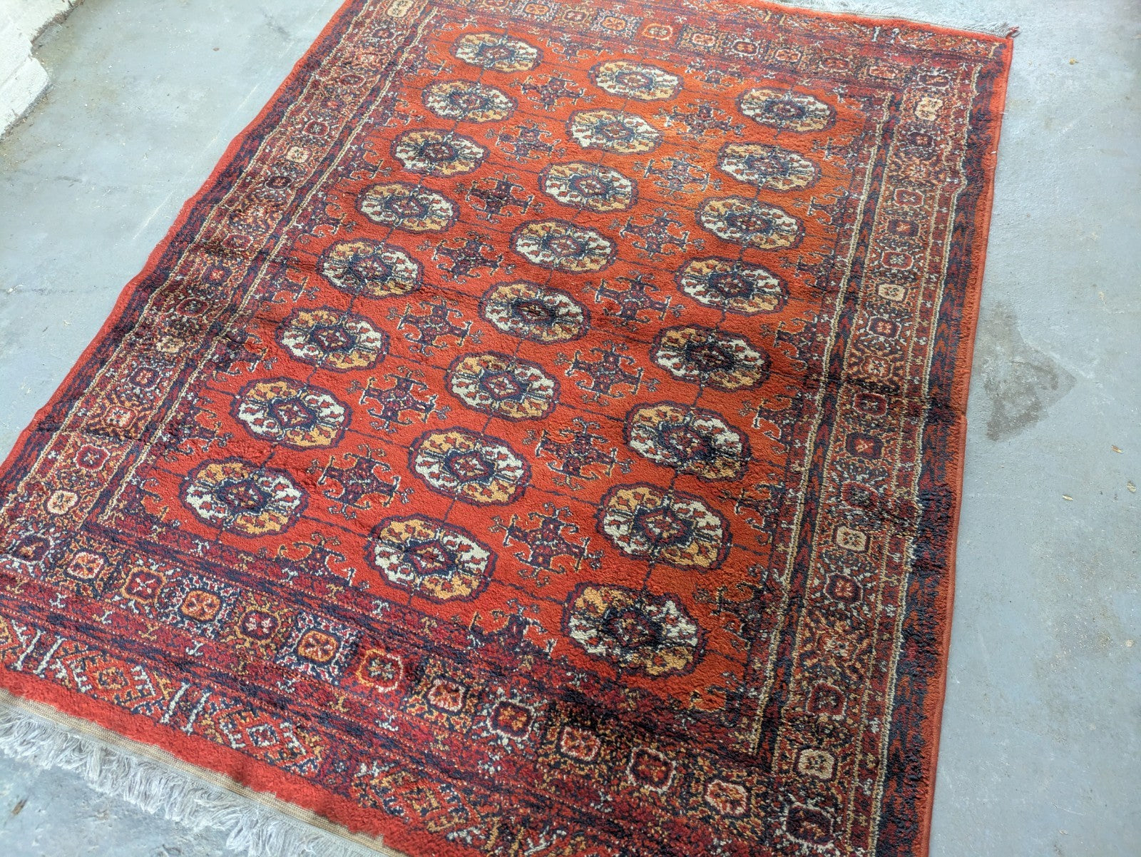 Quality Vintage Bokhara Hand Woven Silk Hanging Jahore Rug 132.5x 178cm Carpet 