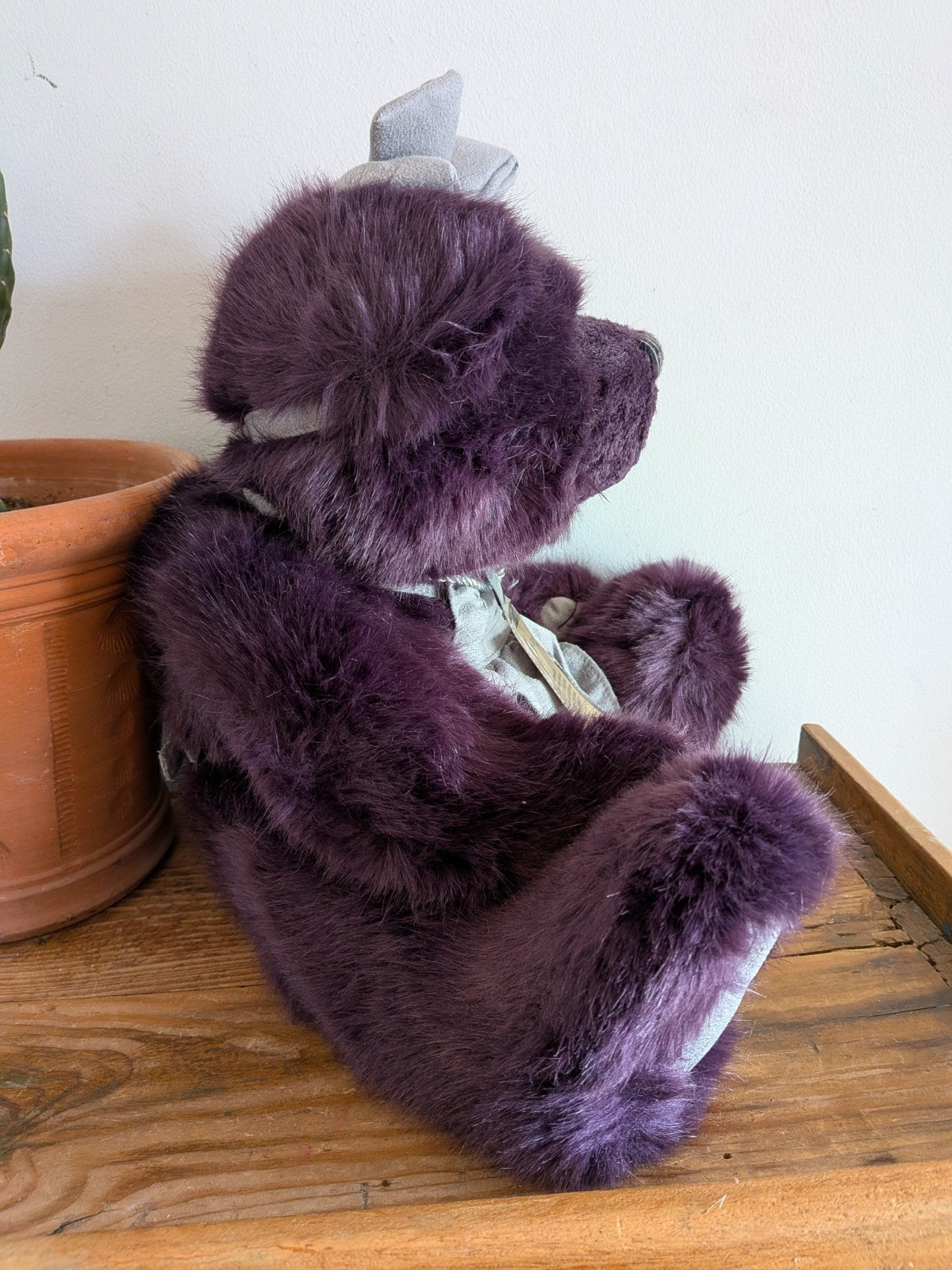 Alice Bear Limited Edition Silver Tag Bears By Suki Vgc Purple Large Collectors