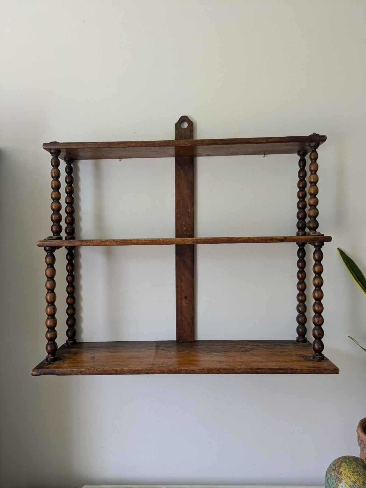 Antique Victorian French Console Shelves Whatnot Shelves with Bobbin Spindles
