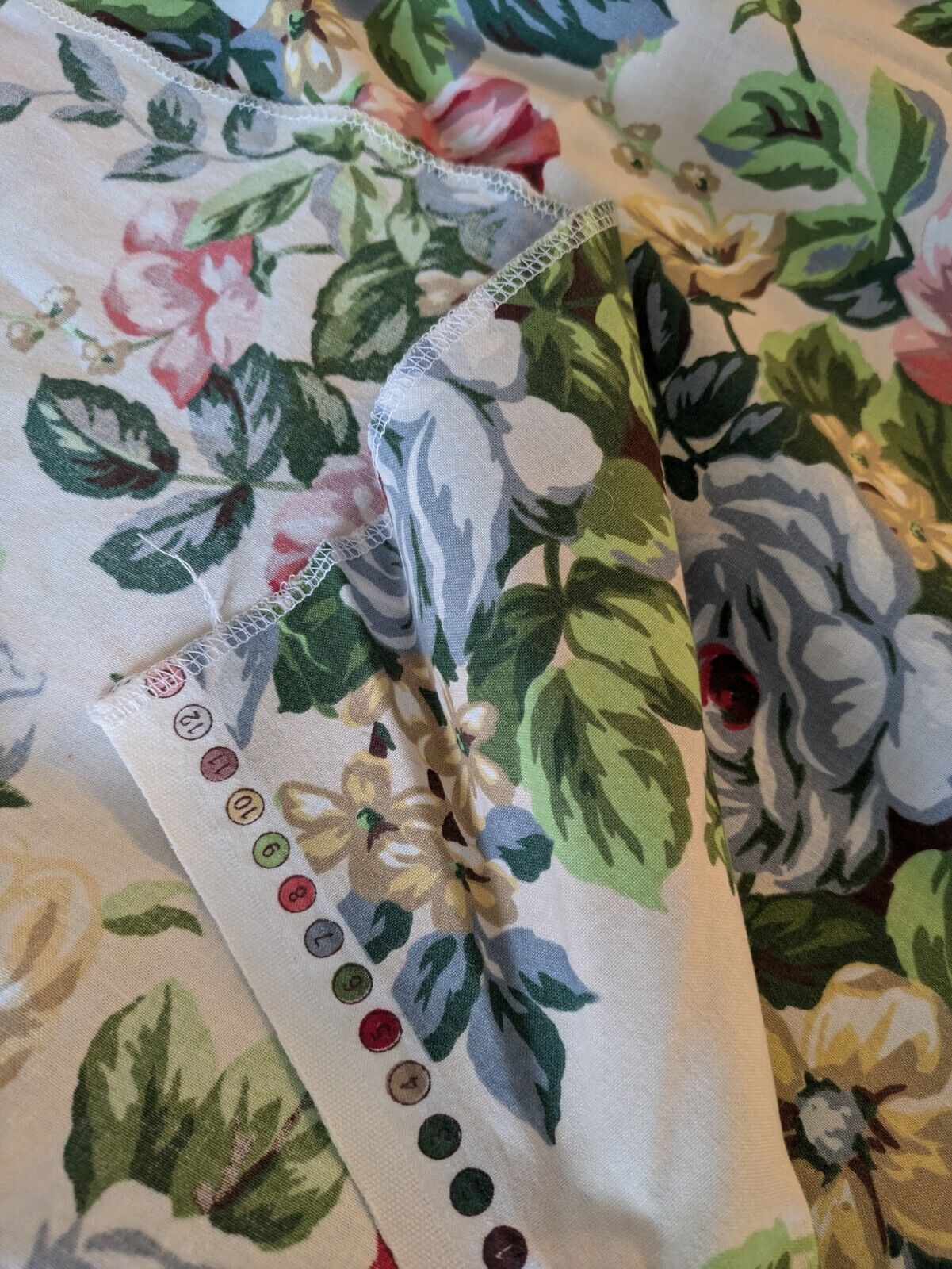 100% Cotton Fabric 'CHELSEA' 2.3 METRES Prestigious Textiles Cabbage Rose Floral