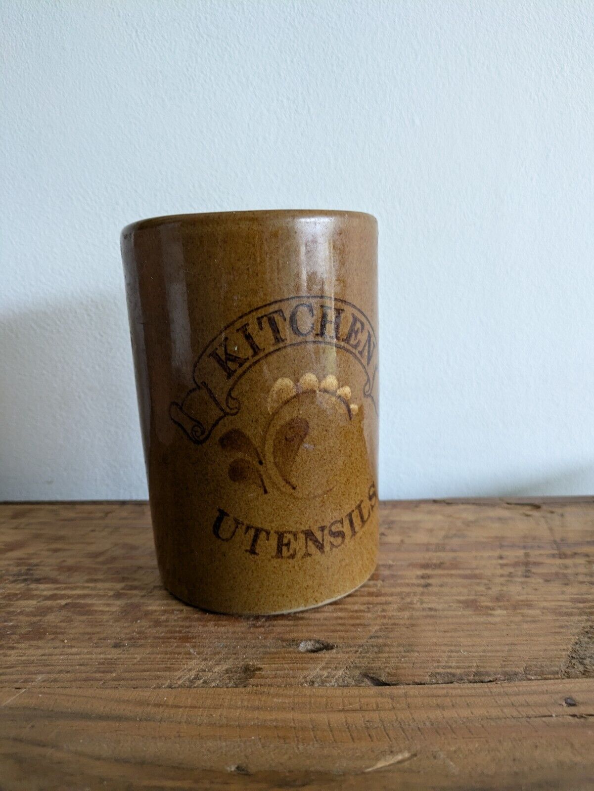 VTG stonewear kitchen utensils jar pot pearsons of chesterfield rustic 1970s Vgc