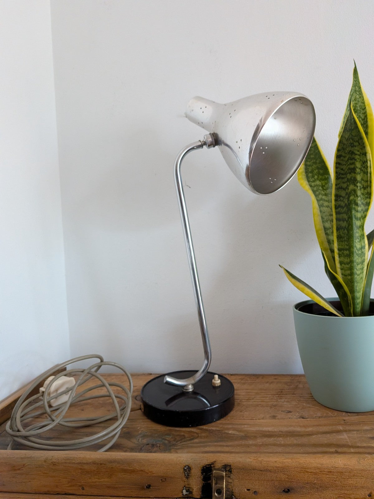 Anglepoise Prescolite Chrome Desk Lamp 1950s Mid Century Modernist Bakelite Rare