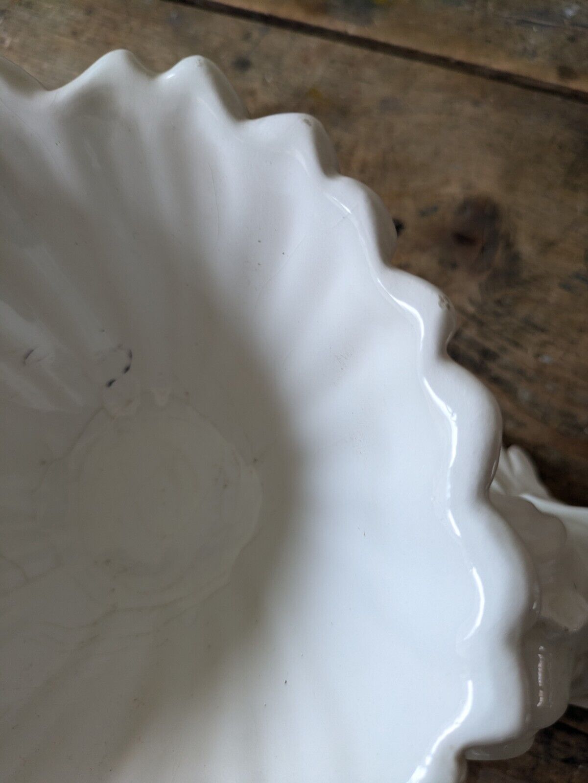 Rare Vintage Rita-Dal-Pra - Italian Ceramic Dolphin Fish White Ornamental Bowl
