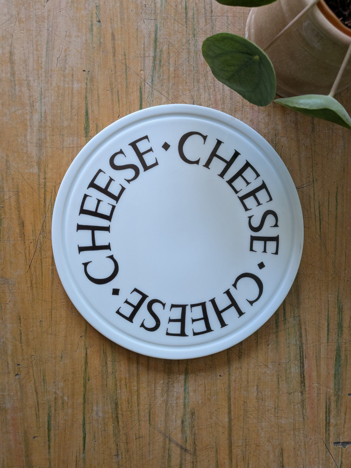 Emma Bridgewater Black Toast Cheese Board Platter Plate Insert Circular Serving