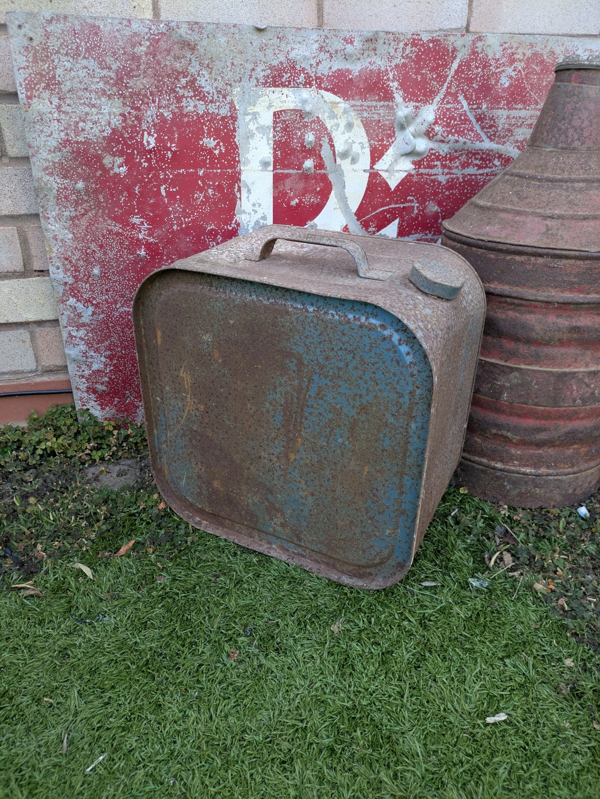 1930s Speedwell Motor Oil Can Drum Rare Antique Display Decor Garage Mancave USA