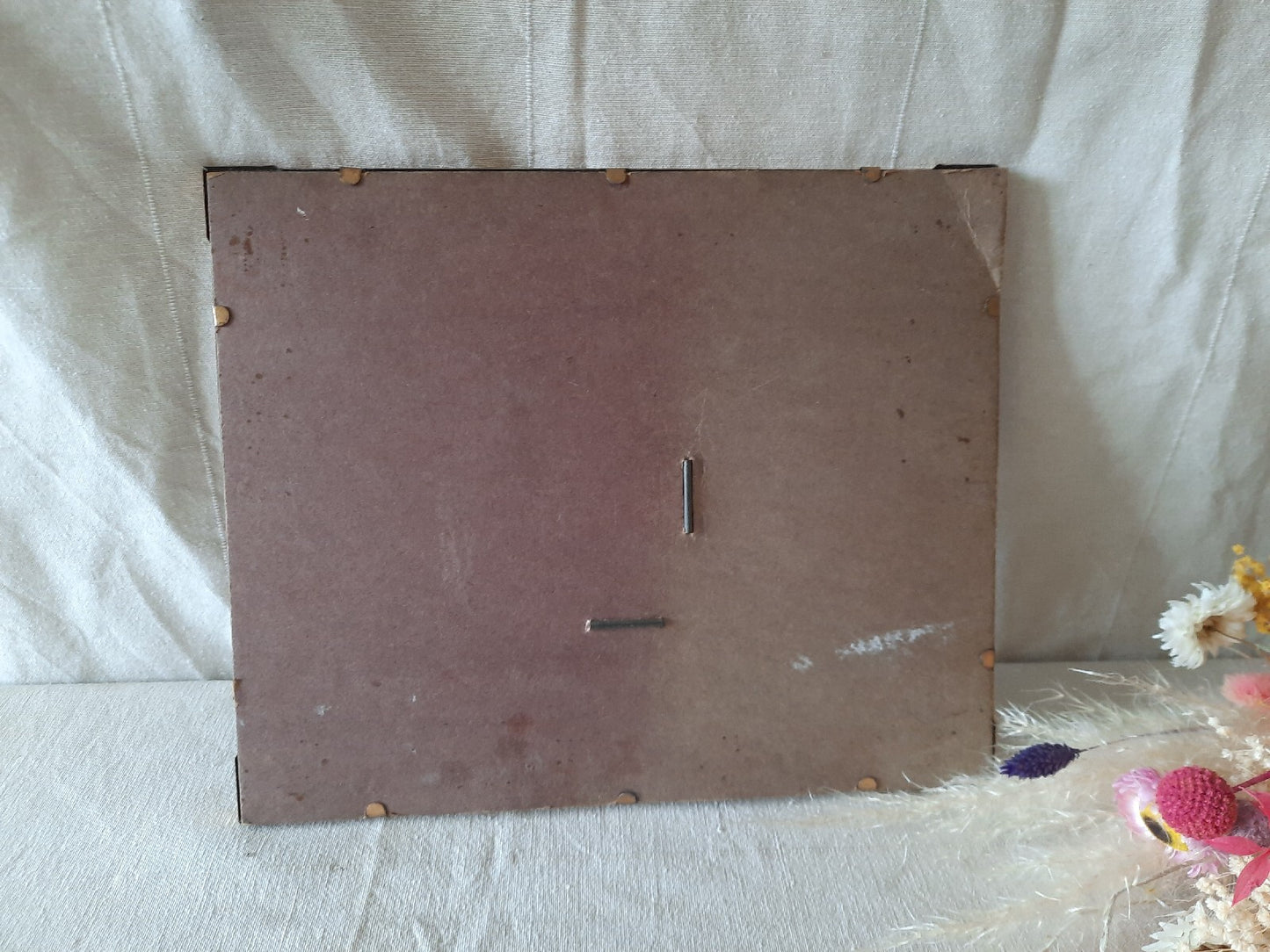 Old gold Shabby chic gilt Picture Frame Metal antique wedding decor detailed!!