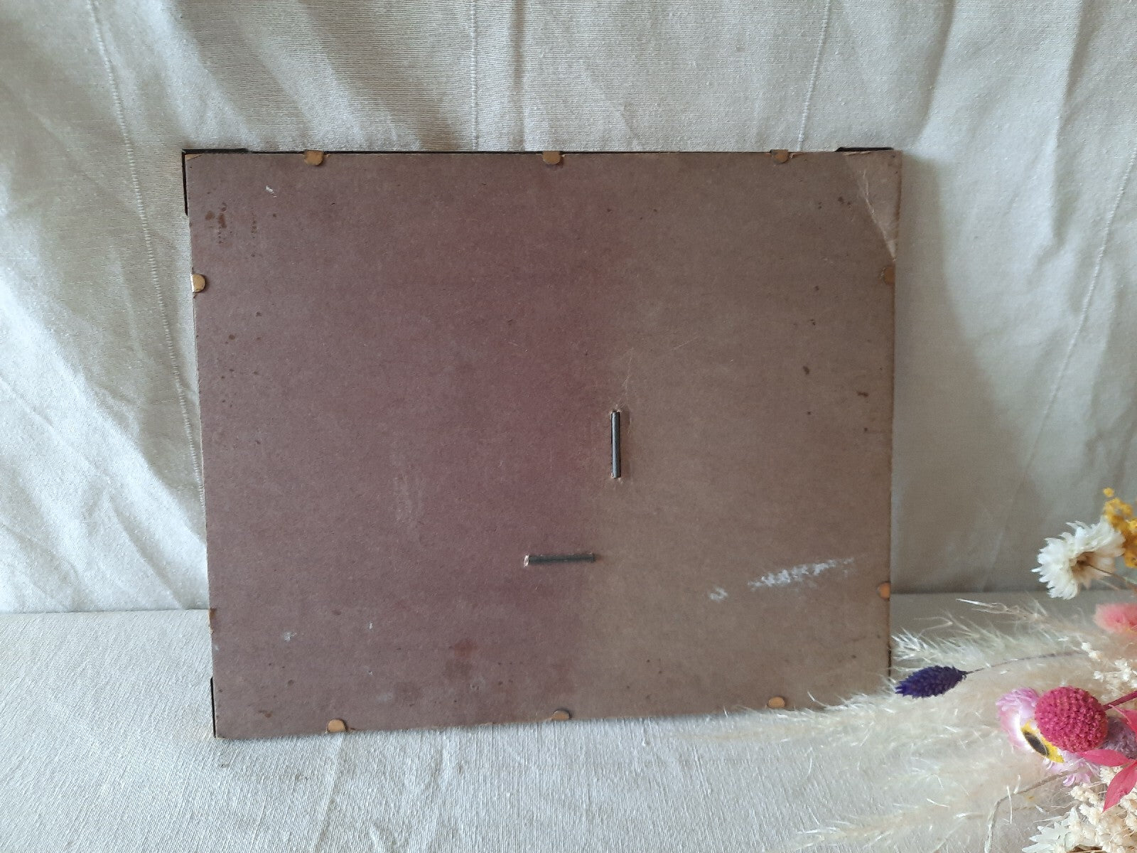 Old gold Shabby chic gilt Picture Frame Metal antique wedding decor detailed!!