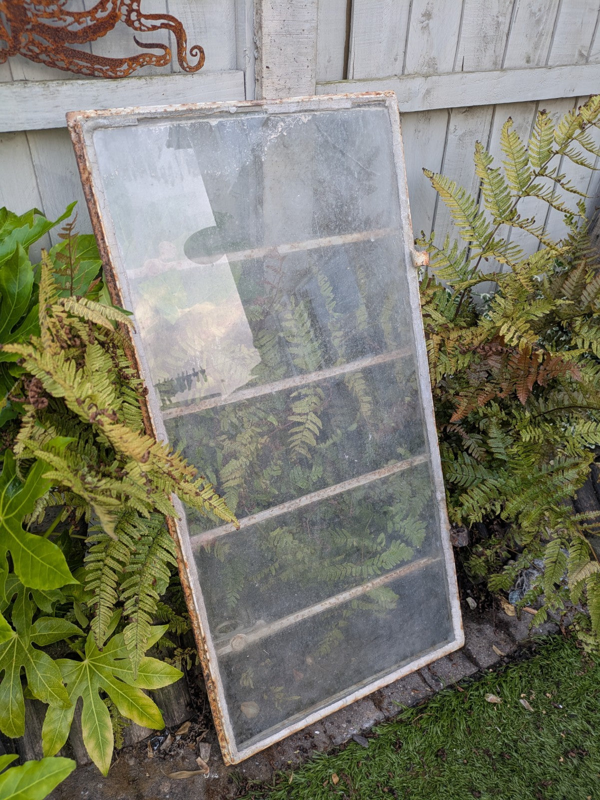 Art Deco Steel Window 1930s Antique Vintage Reclaimed Salvage Glass Crittall