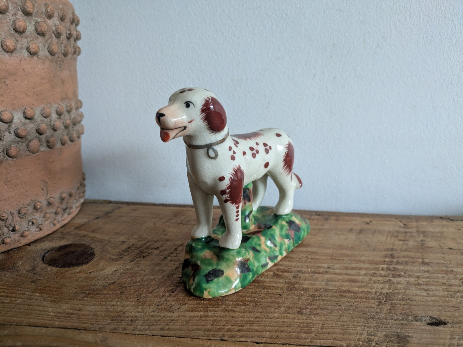 Staffordshire Dog Figure Ornament Victorian Mantel Art Antique 19th 20th Century