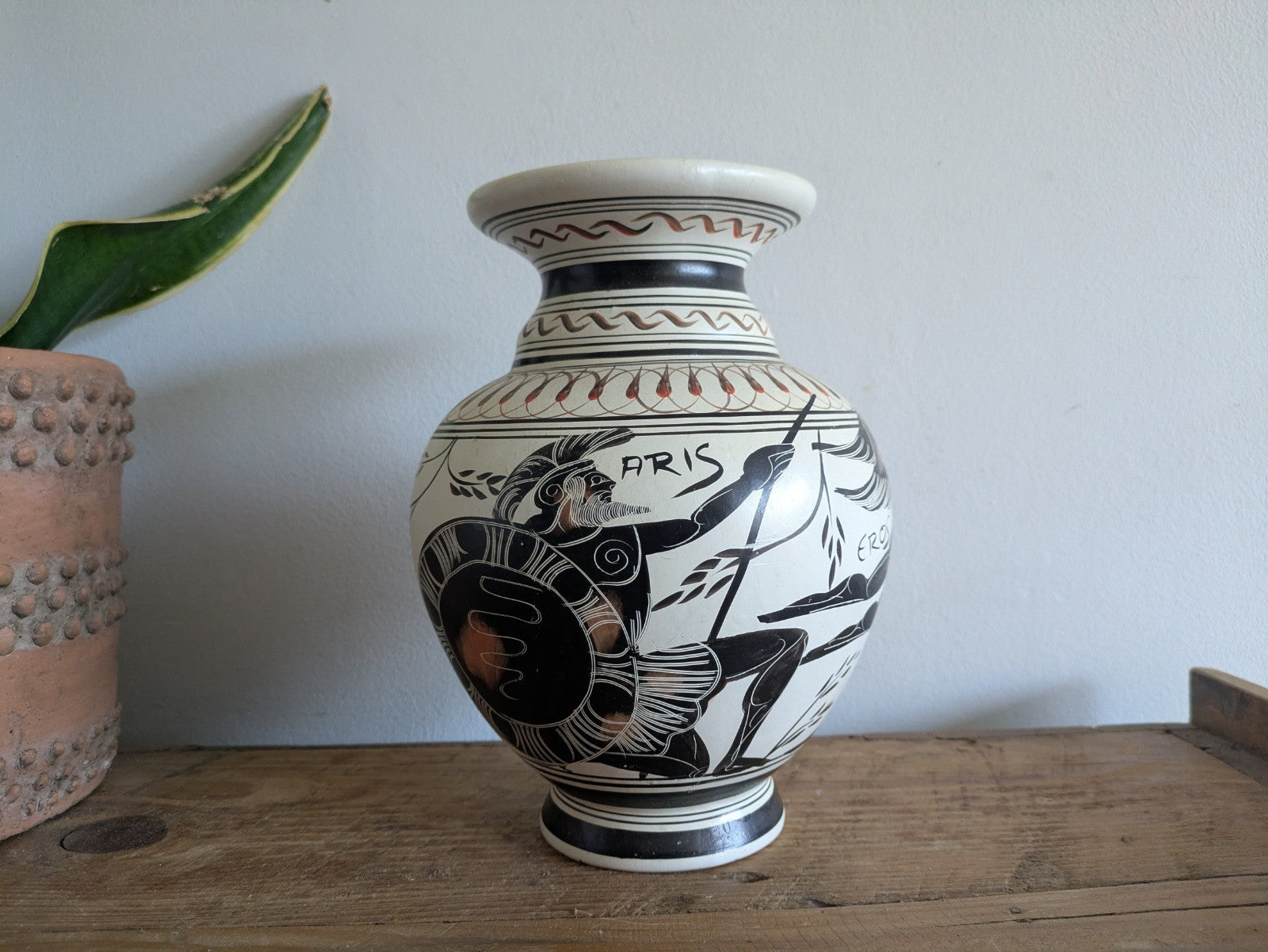 Museum Copy Rhodes Korrinthian Classical Period Pottery Vase Hand Made Modern