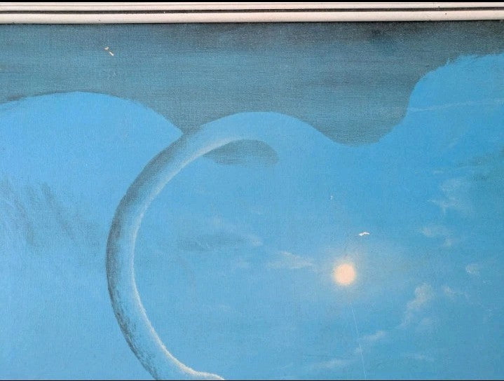 Stephen Pearson 1970 'Wings of Love' Vintage Print Original Frame Retro Kitsch
