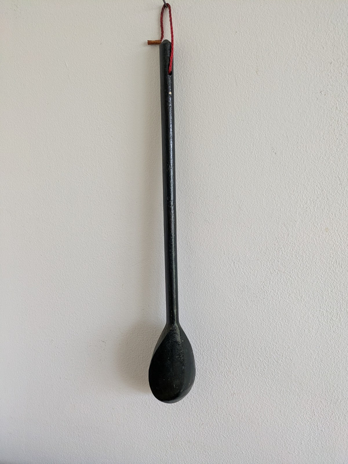 Vintage Traditional Hand Painted Retro Canal Barge Ware Wooden Spoon Black Gypsy