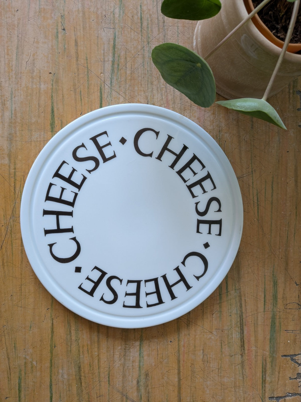 Emma Bridgewater Black Toast Cheese Board Platter Plate Insert Circular Serving