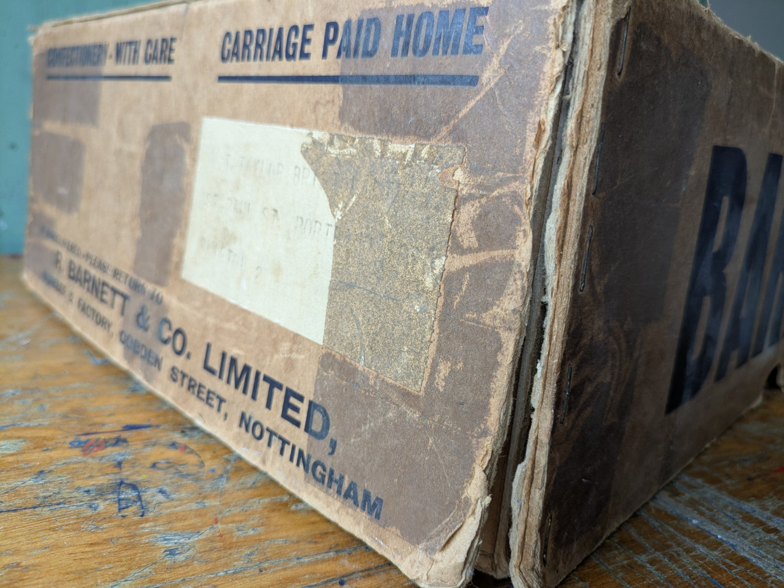 Barnips Box Vintage Packaging Chemist Shop Cough Medicine Advertising Prop Rare