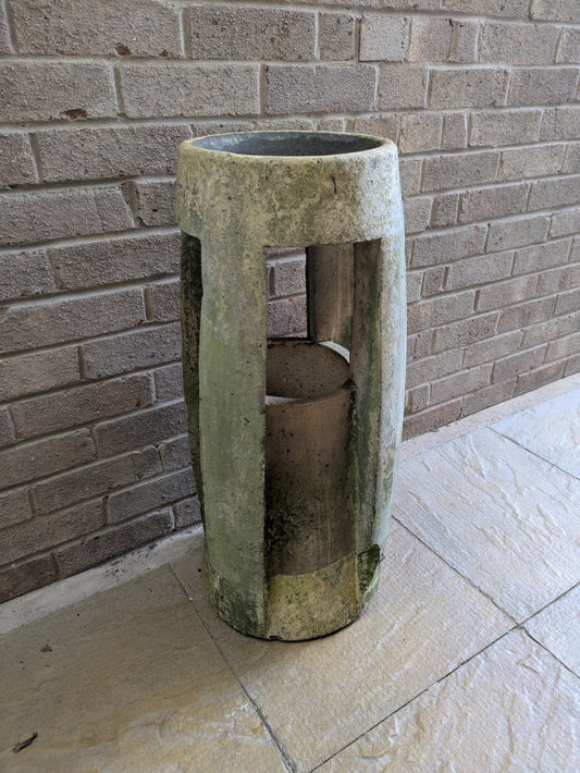 chimney pot Bird Feeder bath Fawcett Patent Down Draught Preventing Chimney Pot