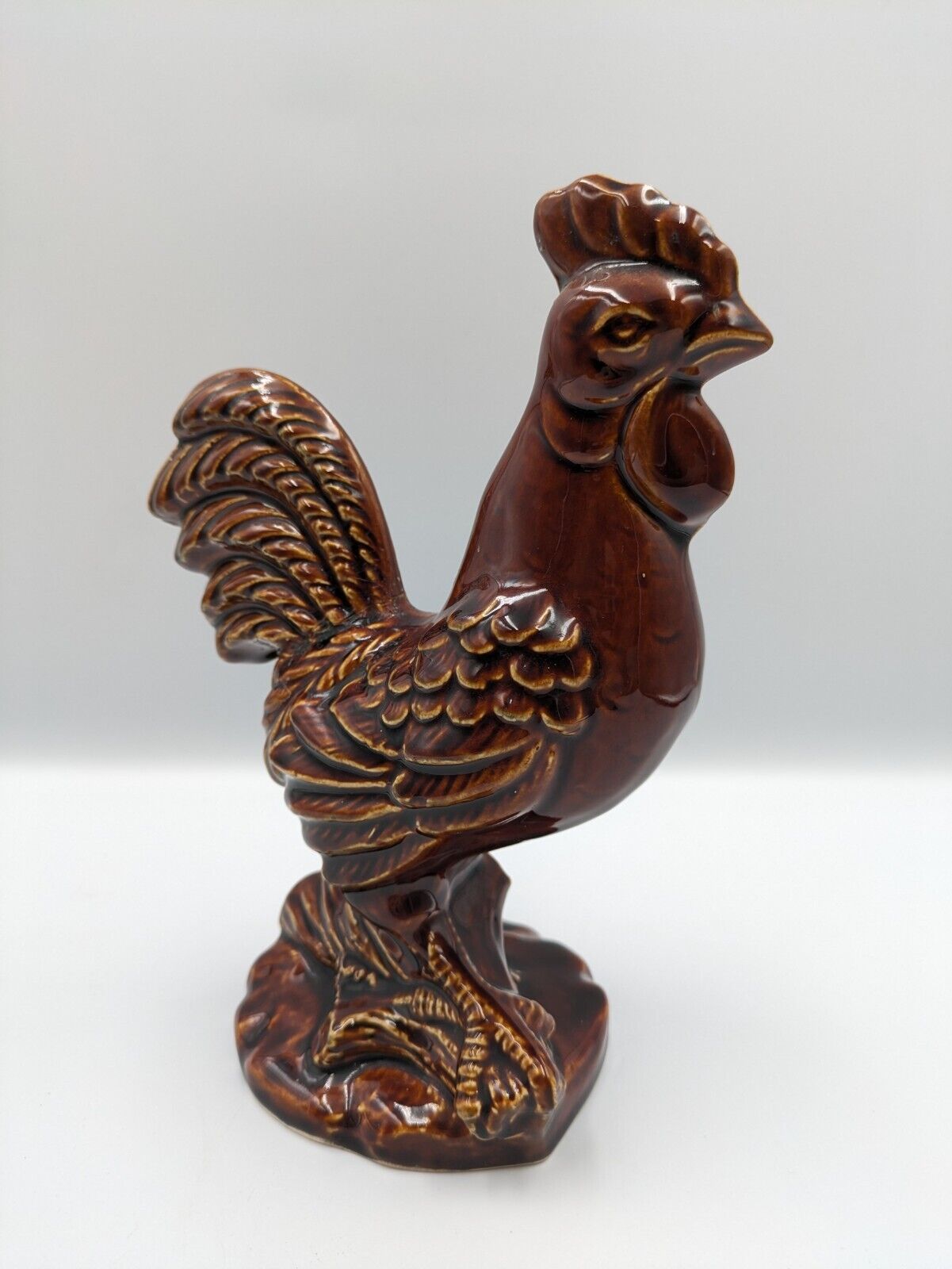 Dartmouth England Ceramic Pottery Vintage retro Brown Chicken Cockerel Rooster