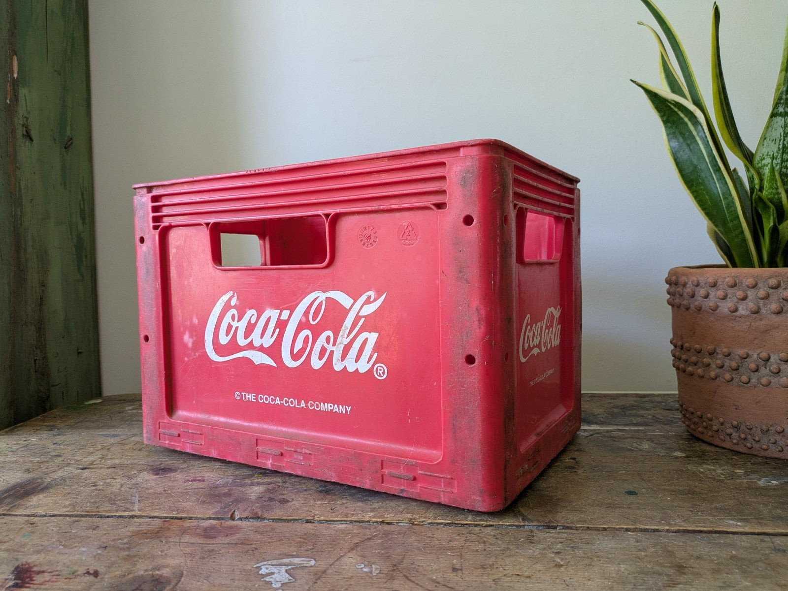 VINTAGE RED COCA - COLA CRATE 20 BOTTLE CRATE DRINKS CARRIER ADVERTISING BOX!!