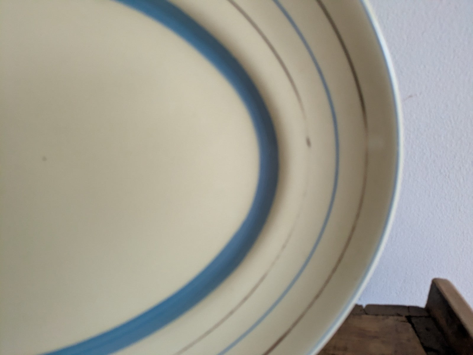 VINTAGE ART DECO CLARICE CLIFF Wilkinson Banded STRIPE SERVING PLATTER Newport 